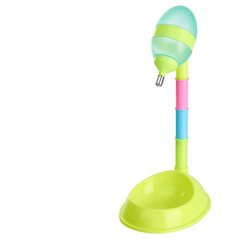 600MLPet Adjustable Height Automatic Drinking Fountain Water Food Combination In One Cute Color Oval Water Dispenser Cat Bowl - Цвет: as  picture
