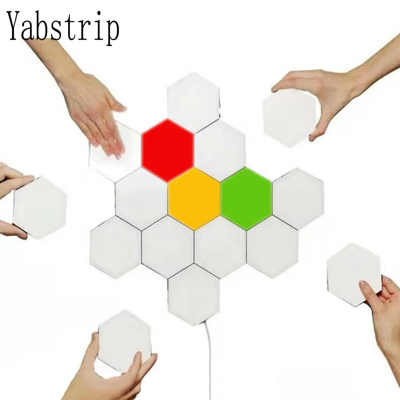 US $4.65 NEW LED Quantum Light Touch sensor Sensitive Modular Light Wall Lamp Night Lamp Creative Decoration LED night light