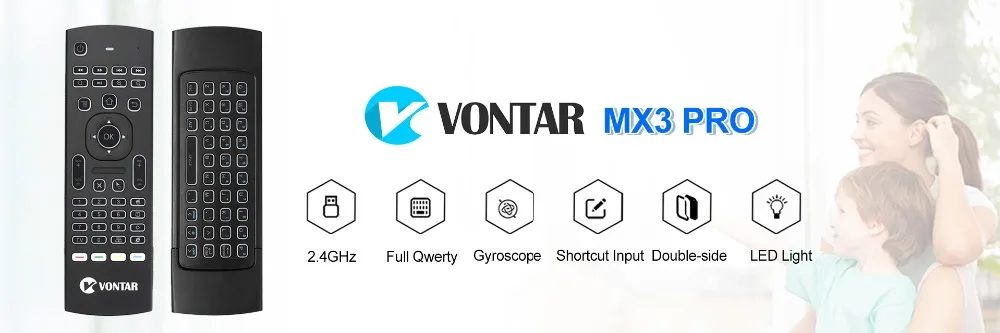 Vontar x3 amlogic s905x3 android 9.0 caixa