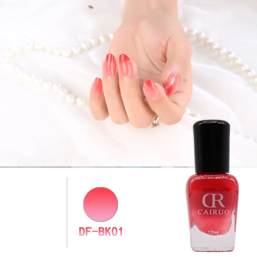 Nusx 12ml Temperature Color Changing Thermal Nail Polish Glitter Effect Fast Dry Manicure Varnish Gradient Nail 3