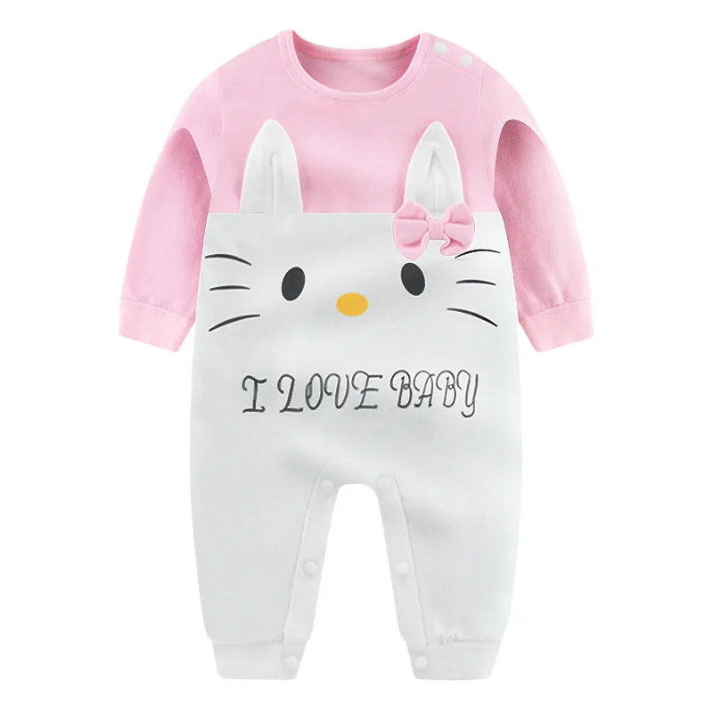 Spring and autumn newborn jumpsuit baby go out to wear baseball clothes autumn cotton long sleeve climbing clothes
