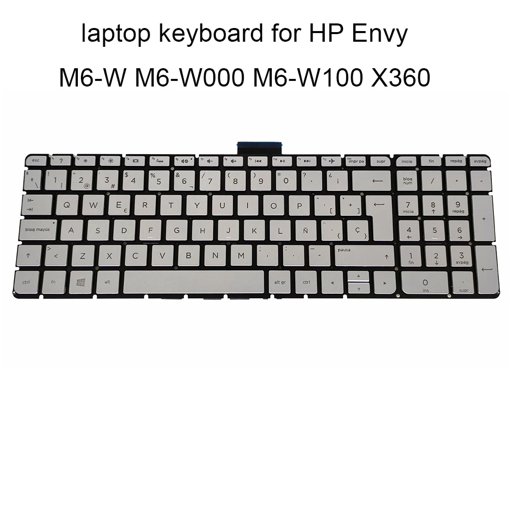 

Replacement keyboard for HP Envy M6 W W000 W100 X360 silver Backlit keyboard SP Spanish LA Language laptops KB original sale