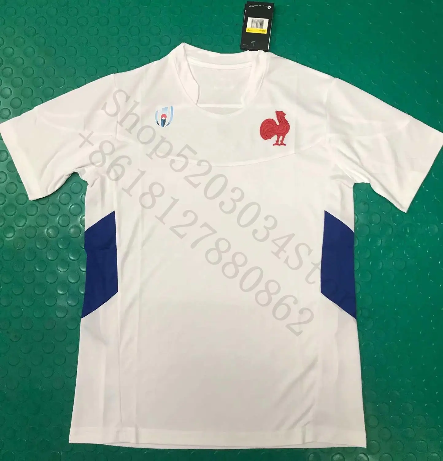 

2019 FRANCE RUGBY RWC AWAY REPLICA JERSEY embroidery Size:S-2XL Order 10 pieces for 1 piece