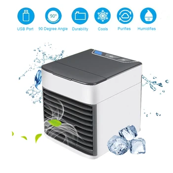 

2019 Portable Air Conditioner Usb Desktop Air Conditioning Usb Convenient Air Cooler Fan Digital Humidifier Mini Air Cooling Fan