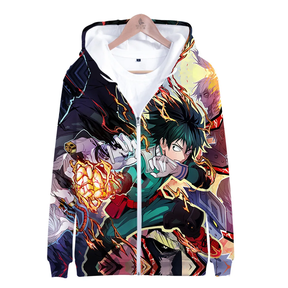 My Hero Academia Harajuku Anime Zipper Hoodies 2