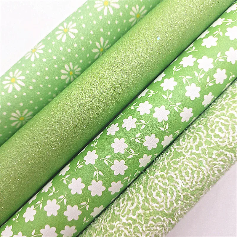 Faux Leather Sheets Bows Faux Leather Fabric Bows Floral Faux