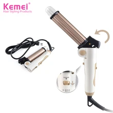 Kemei Km-8851 выпрямитель для волос 3 в 1 складной бигуди мини Электрический Керамический бигуди для волос прямые волосы плоский железный кукурузный горячий Cur