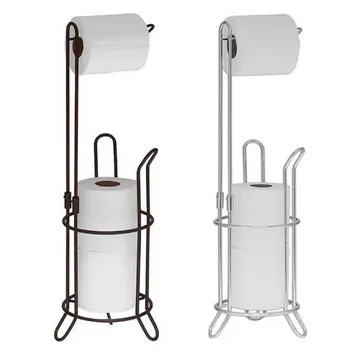 

1PC Metal Toilet Paper Storage Rack Heavy Load Capacity Roll Paper Stand Holder for Home Hotel Bathroom Use