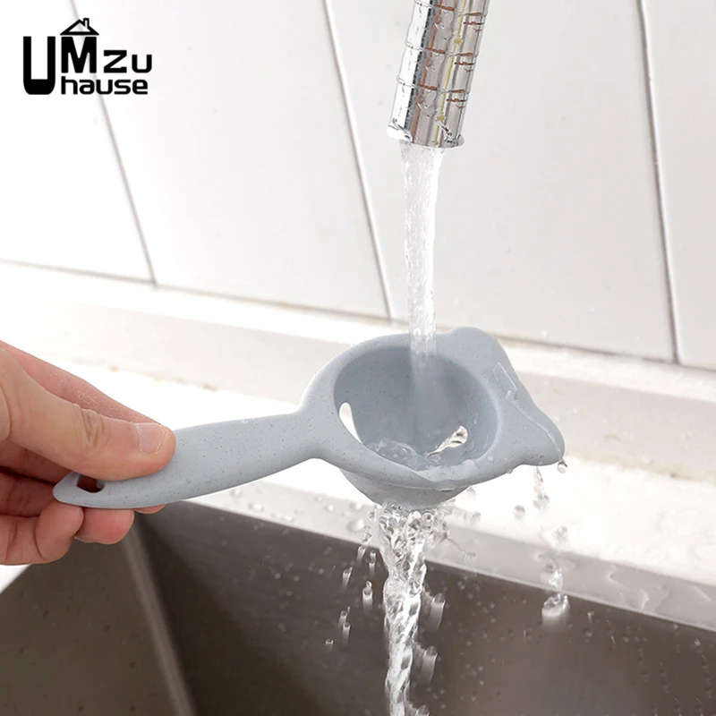 Cute Egg White Yolk Separator Holder Kitchen Cake Tools Clear Liquid Filter Gadget Dinner Cooking Sieve Divider Portable Storage egg beater eggshell separator egg shell opener egg separator egg piercer