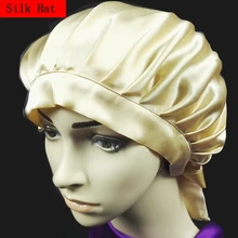 2 szt. 100% jedwab Nightcap stylizacja włosów czysty jedwab śpiący kapelusz