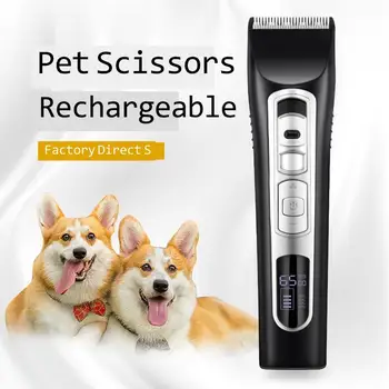 

Liquid Crystal Display pet electric clipper hair trimmer pet scissors charging pet hair shaving device