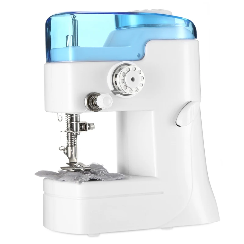 Sewing Machine Мини швейная машина Автоматический нитевдеватель электрические сдвоенные нити швейная машина вязальные катушки дорожный швейный набор ножниц - Цвет: Sewing Machine