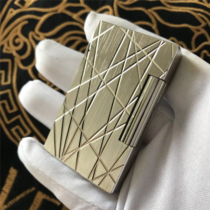 Металлический нож, зажигалки, сигареты, газовая зажигалка, высокое качество, сигара для курения, многоразовый фонарь, зажигалка encendedor isqueiro - Цвет: 014 Silver