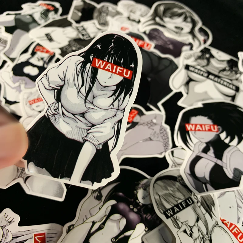 Сексуальная наклейка для девочек 30 шт./упак. аниме Waifu Pinup водонепроницаемый