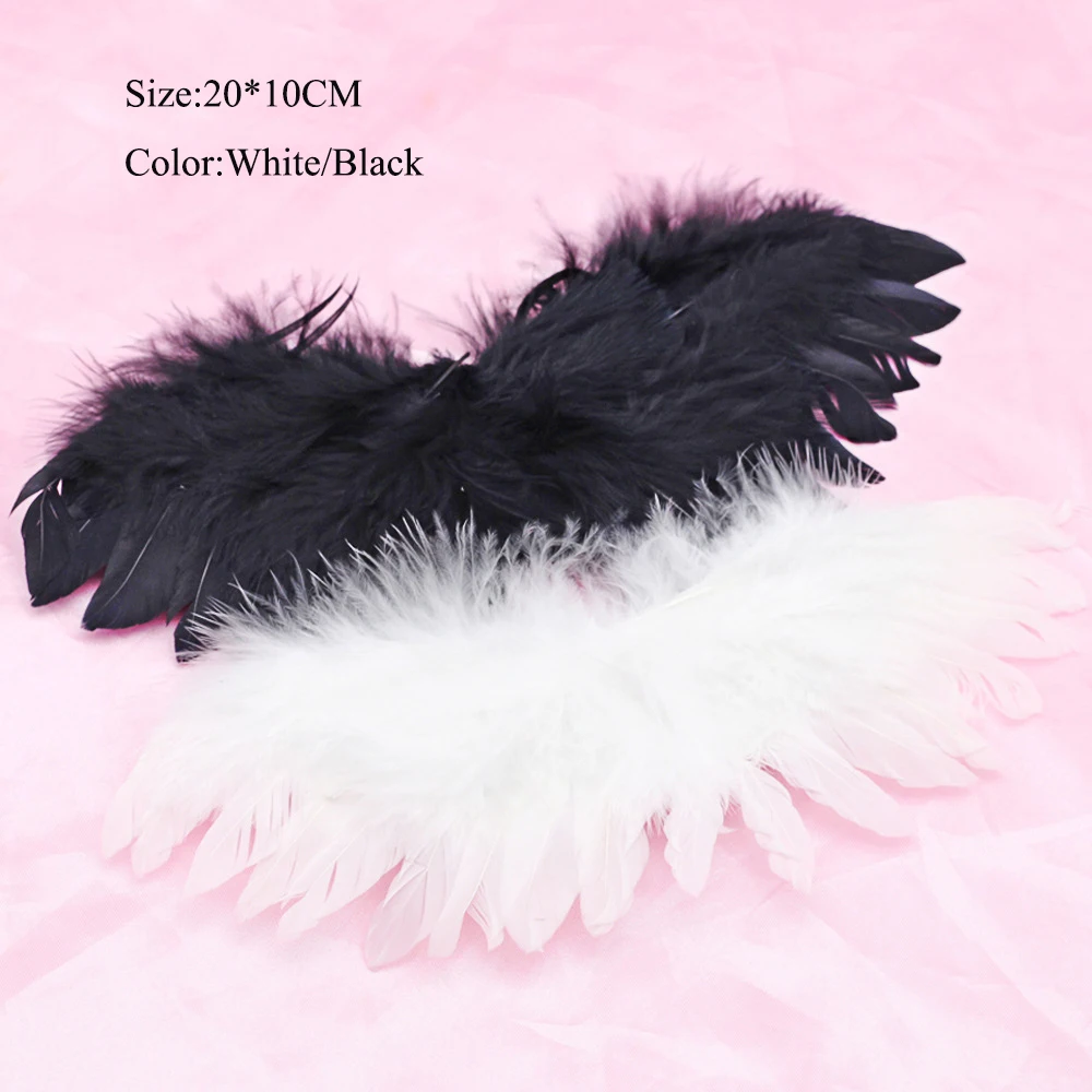 Kids DIY Mini Feather Angel Wing Newborn Props For EXO 1/6 1/4 1/3 BJD Doll Clothes Wings Accessories Feather Birthday Gift