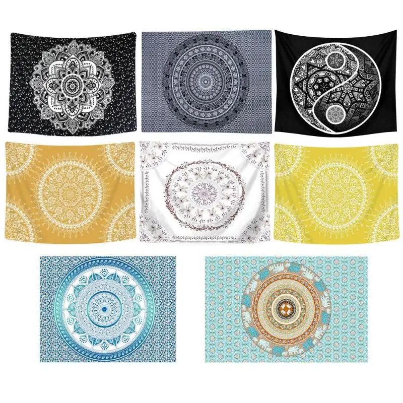 

Mandala Tapestry Polyester Wall Hanging Carpet Blanket Yoga Picnic Mat