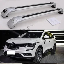 Серебряный для Renault Koleos багаж багажник на крышу рейка поперечная перекладина