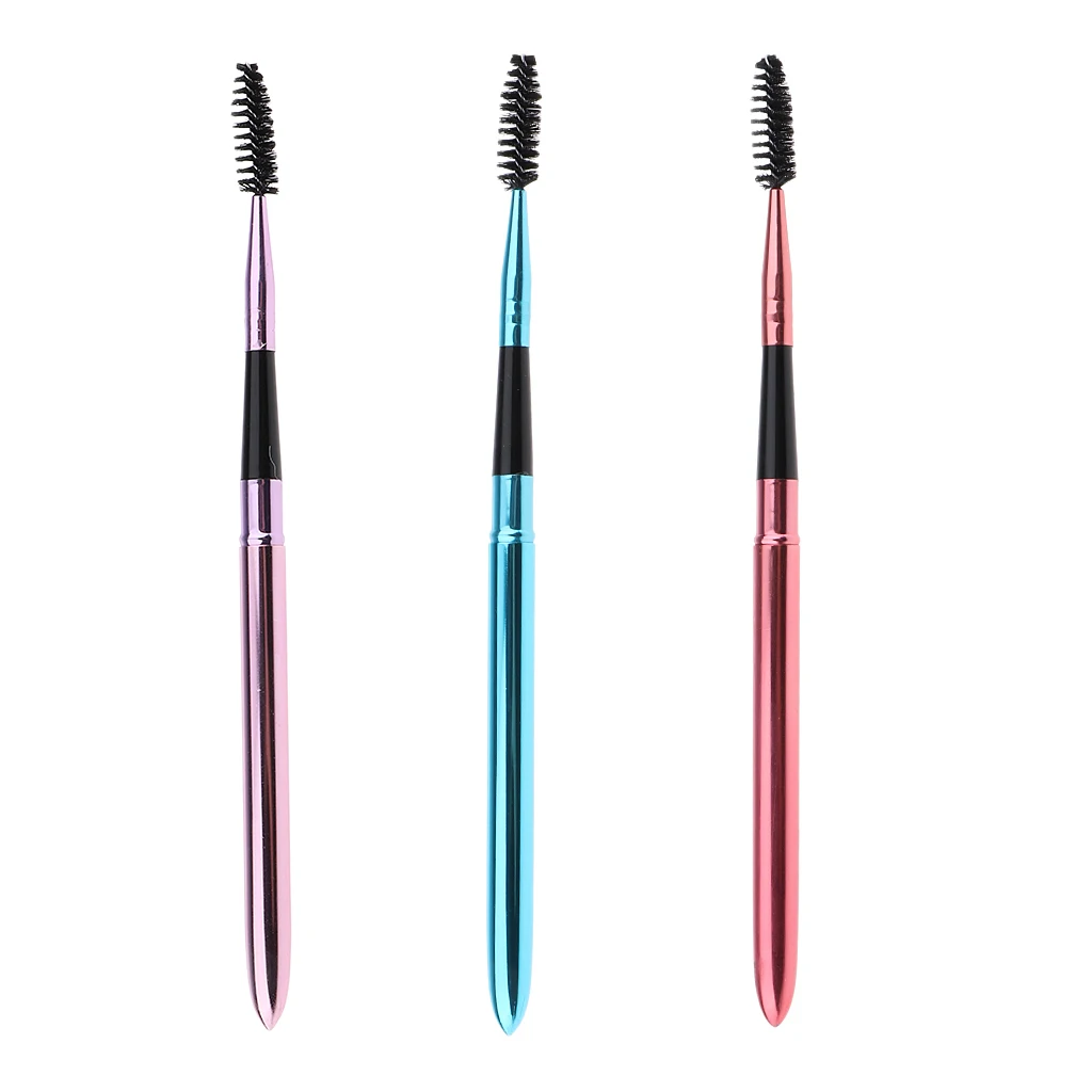 3x Eyelash Applicator Brush Reusable Mascara Brushes Wands Eyebrow Comb