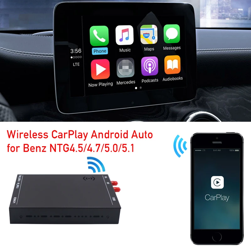Автомобильный экран беспроводной декодер Carplay для W166 W176 W205 W212 W218 W246 W207 W463 C207 C117 R172