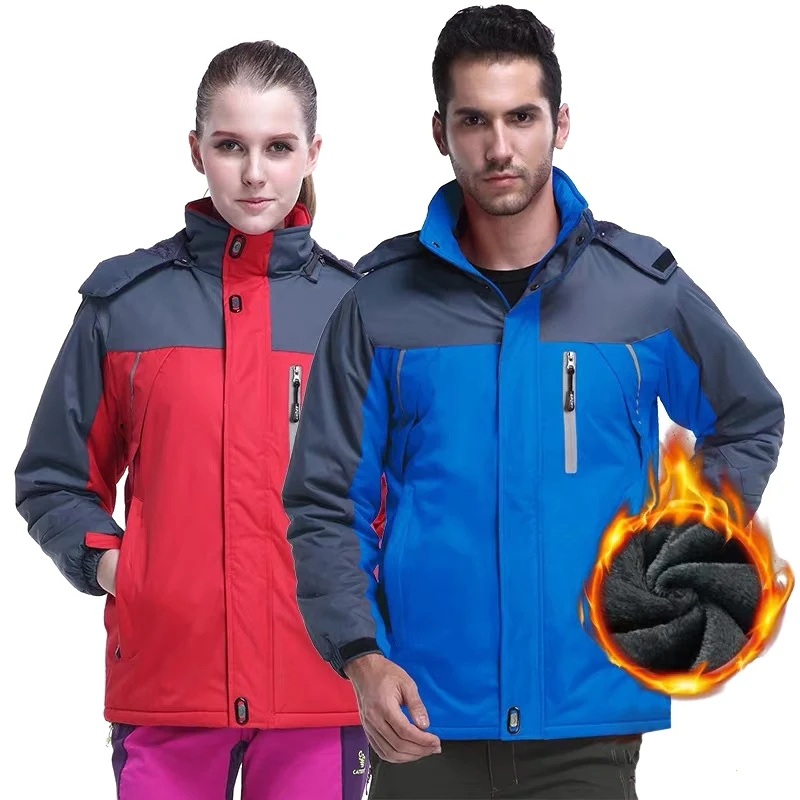 

Mountainskin Men Women's Hiking Jackets Outdoor Sports Windbreaker Climbing Camping Trekking Skiing 9XL Male Thermal Coats