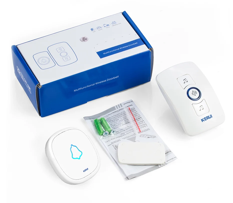 KERUI водонепроницаемый Сенсорный дверной звонок Кнопка беспроводной SOS аварийной