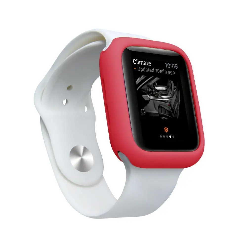 Чехол для Apple Watch, версии 5/4/3/2/1 40 мм 44 нуля; Цвет Розовый Красочный мягкий чехол s для наручных часов iWatch, версия 3, 2, 42 мм, 38 мм