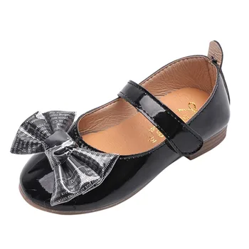 

Kids Baby Girl Fashion Princess Bowknot Dance Nubuck Leather Casual Single Shoes 2020 New Children's Shoes Zapatos #H