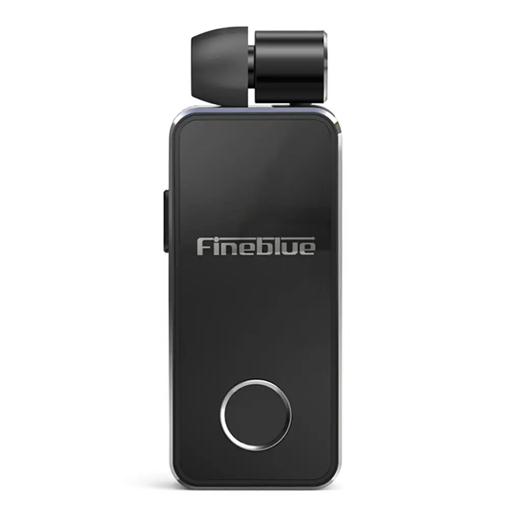 

Bbzeal Portable Bluetooth 5.0 Wireless Earphone Headset Retractable Vibration Alert Clip-on Business Hands-Free Earphone