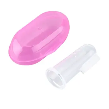 

Dental Care Baby Toothbrush Kids Silicone Finger Brush Clear Massage Soft Teether With Box For Infant Boy Girl Teeth