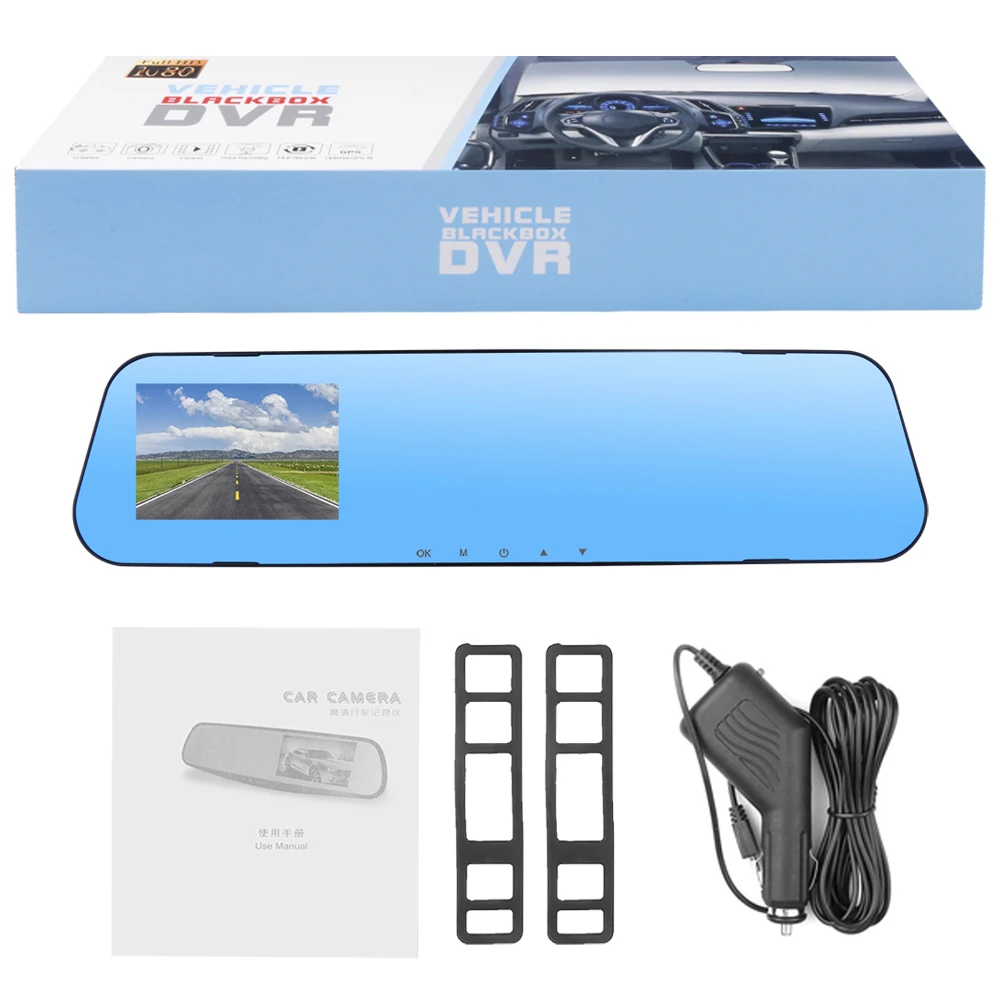 Blarie Apexview Car Dash Camera Dash Cam Front and Rear 1080P Full HD Video  - Dashcam Front and Rear Camera Wide Angle Panoramic, Motion Detection