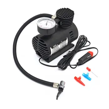 

12V Mini Locomotive Air Pump Car Tire Inflator Air Pump Portable Car Electric Small Air Pump With Auto Shut Off Gauge
