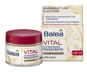 

Balea VITAL Upliffing Day Cream Baobab SPF15 for Mature Skin Ages 40+ Anti aging Anti wrinkle Enhance skin elasticity Firming