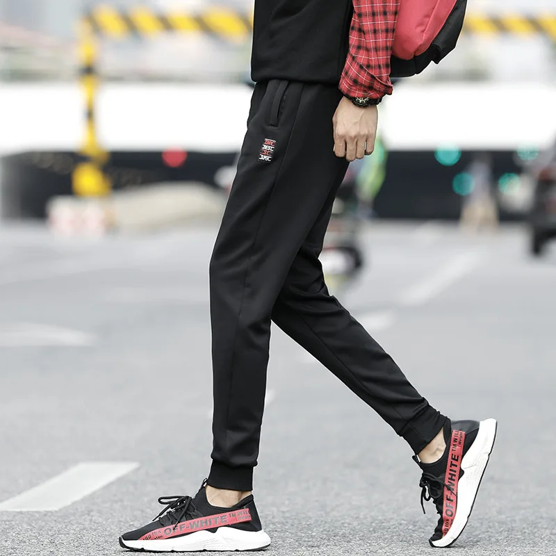 

Spring And Autumn Casual Sweatpants Men's Autumn Clothing Skinny Pants Korean-style Ankle Banded Pants Trousers Sports Harem Pan