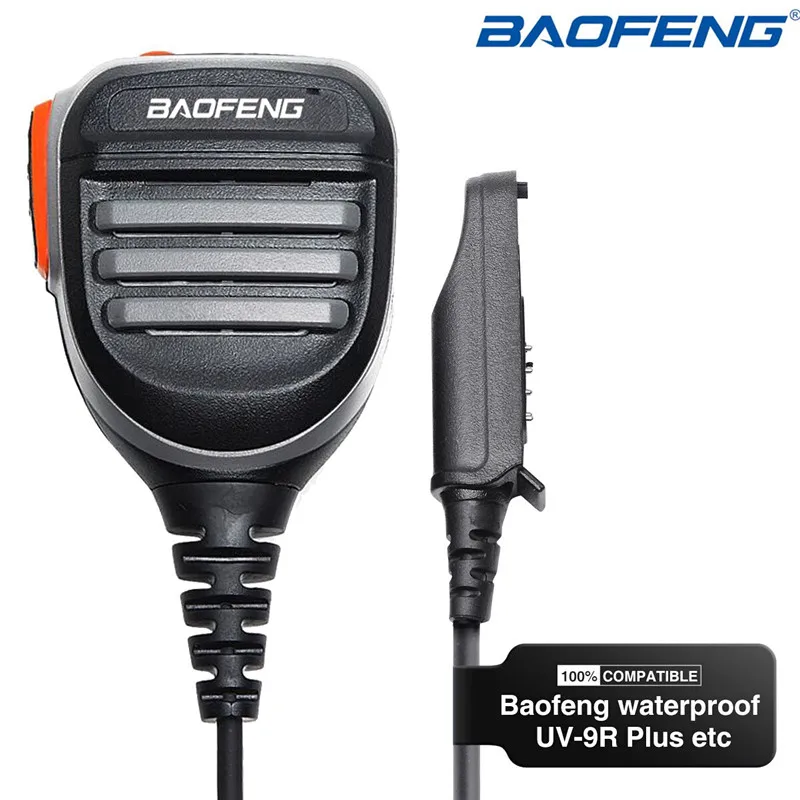 Baofeng UV-9R плюс Водонепроницаемый плеча Динамик микрофон для UV-XR/ plus/Pro/Эра BF-9700 A-58