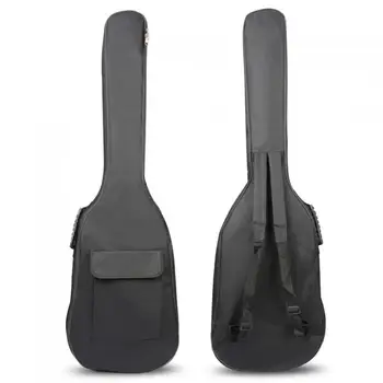 

Guitar Bags 120 x 35 x 6cm 600D 5mm Thick Cotton Electric Bass Bag Soft Case Waterproof Bag with Double Shoulder Backpack