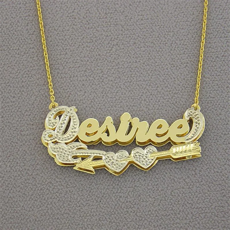 Custom Couple Name Necklaces 