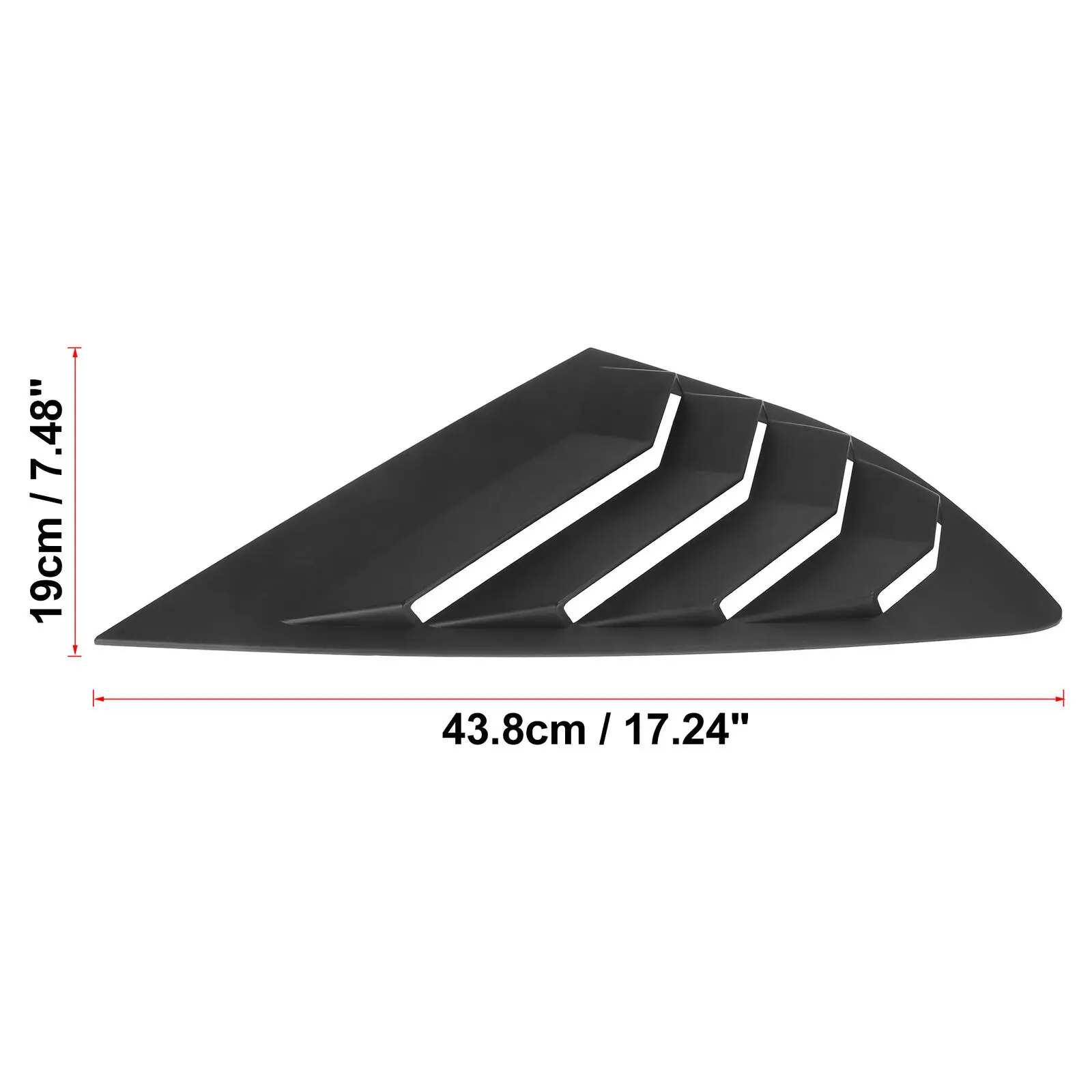 Car Side Window Louver 1 Pair Car Rear Side Vent Window Scoop Louvers Shutter Cover For Ford Mondeo Fusion 2013 2014 2015
