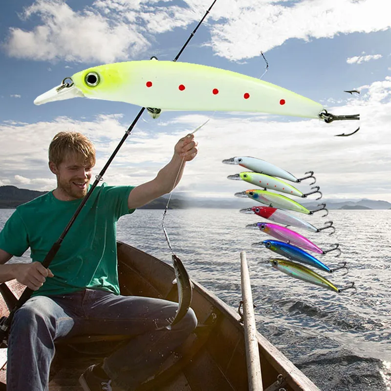 Minnow Fishing Lure Lot Lures Artificial Hard Bait Trout Mimicking A Wounded Fish Attracts Large Attacks | Спорт и развлечения