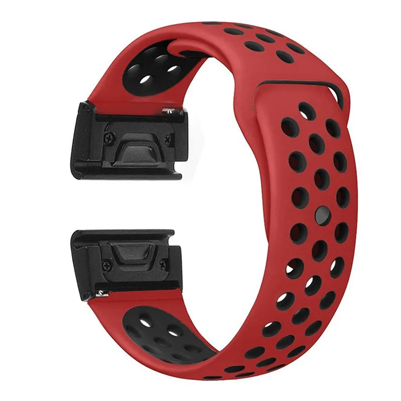 Двухцветный силиконовый ремешок для наручных часов, сменный ремешок для Garmin Fenix 6 6X 6X Pro 6 Pro 6S 6S Pro Sport Smart Watch Bracelet