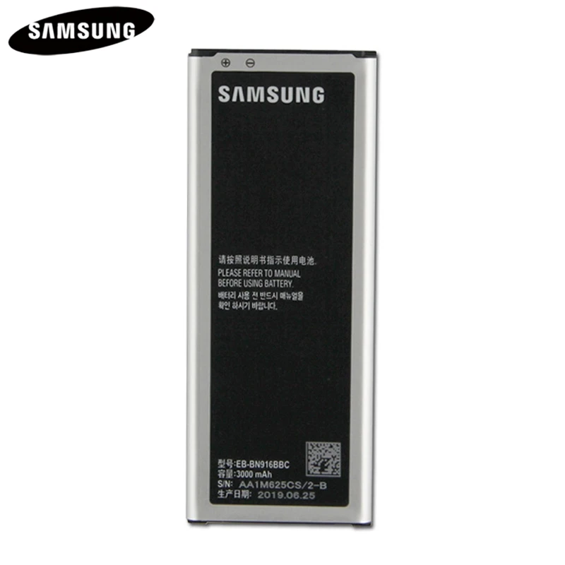 Аккумулятор EB-BN916BBC EB-BN916BBE для samsung GALAXY NOTE4 N9100 N9108V N9106W Note 4 подлинный сменный аккумулятор 3000 мАч