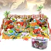 90pcs Dinosaur Toy Figure Activity Play Mat & Trees Realistic Dinosaur Playset GXMB 1
