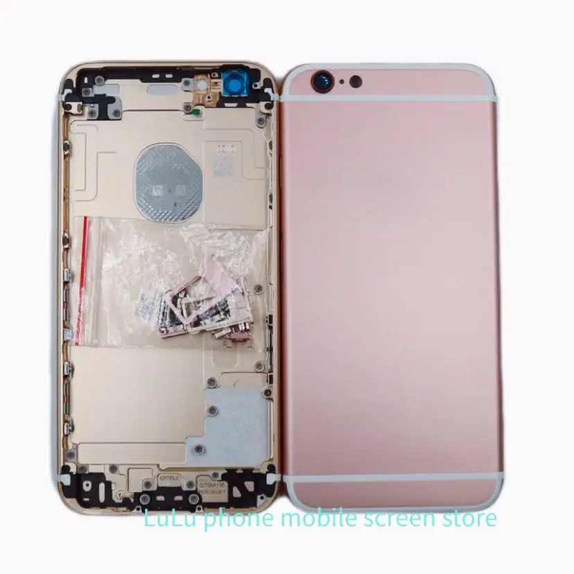 Задний корпус для iPhone 6 6S крышка аккумулятора средняя рамка сменный 6s Plus с