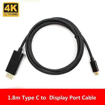 

Cabletime Thunderbolt 3 USB C DisplayPort Cable 4K 60Hz USB Type C 3.1 to DP Adapter USB to DP UHD External Video