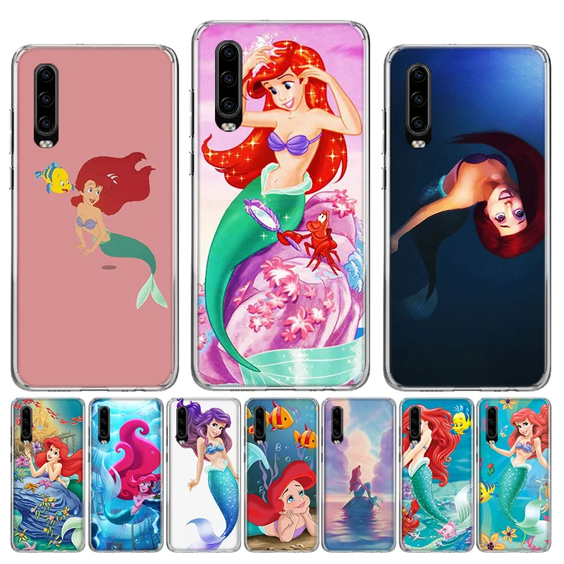 Мягкий ТПУ чехол принцессы Ариэль Русалочки снежные для Huawei Honor 10 9 lite P Smart Z Plus 2018 8S