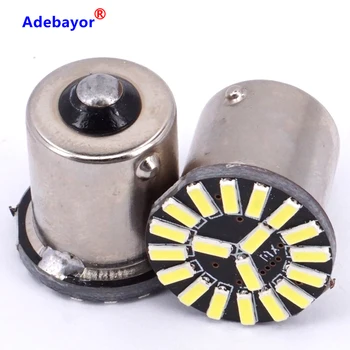 

100pcs 1156 P21W BA15S LED Bulbs 4014 SMD 19 Chips LED 6500K White For Car Auto Reverse Backup Tail Light Side Marker Lamp DC12V