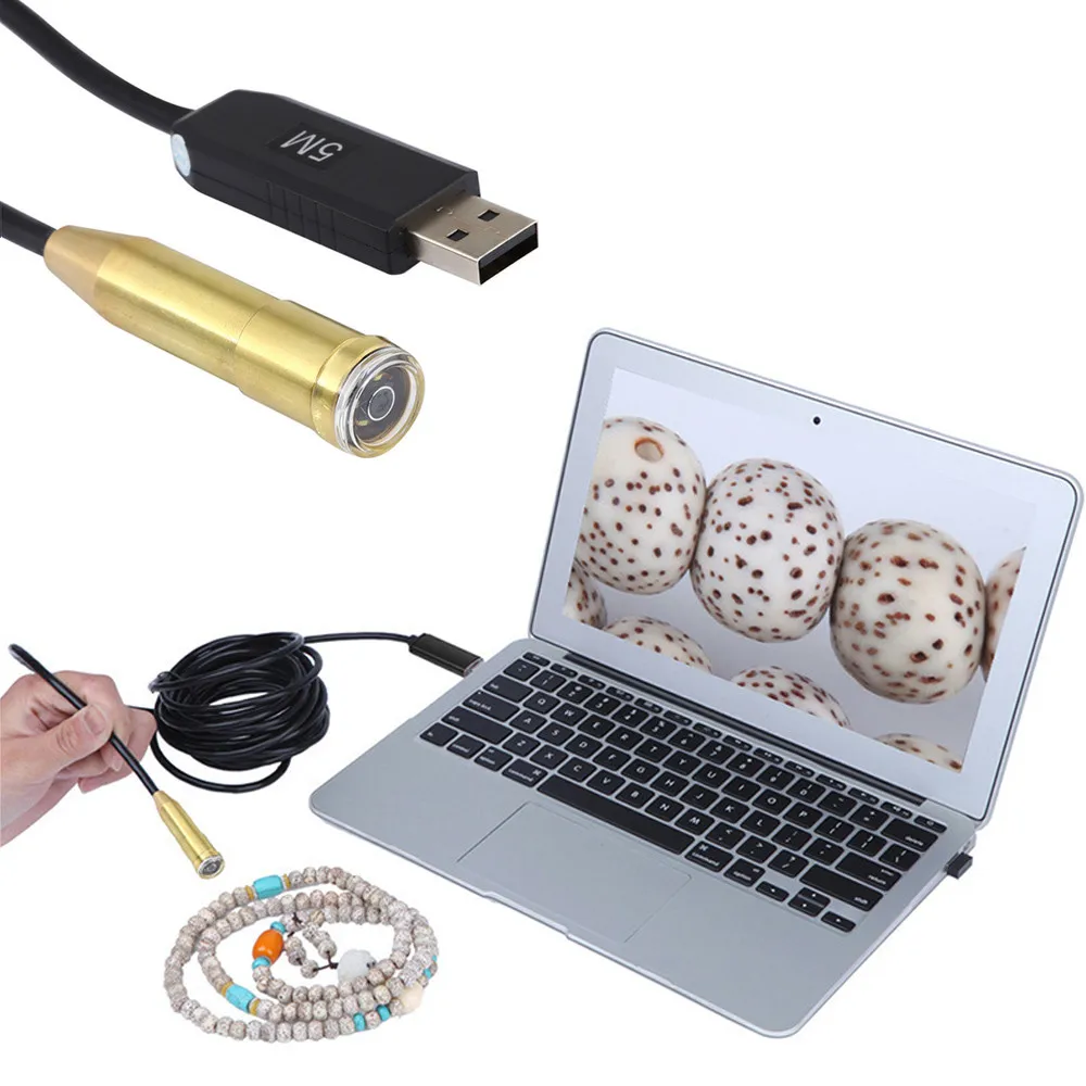 

USB Car Flexible Endoscope Camera IP67 Waterproof Borescope 14.5mm Snake Camera Pipe Inspection Camera For PC Windows Macbook OS