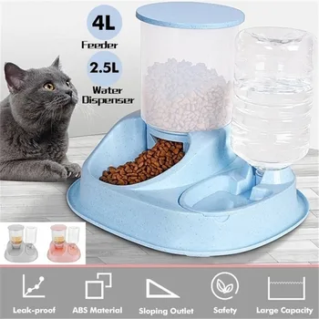 

Puppy Feeder Cat Puppy Large Capacity Automatic Water Dispenser Pet Drinking Pet Dog Bottle Food Feeder Supplies Supplies Bowl