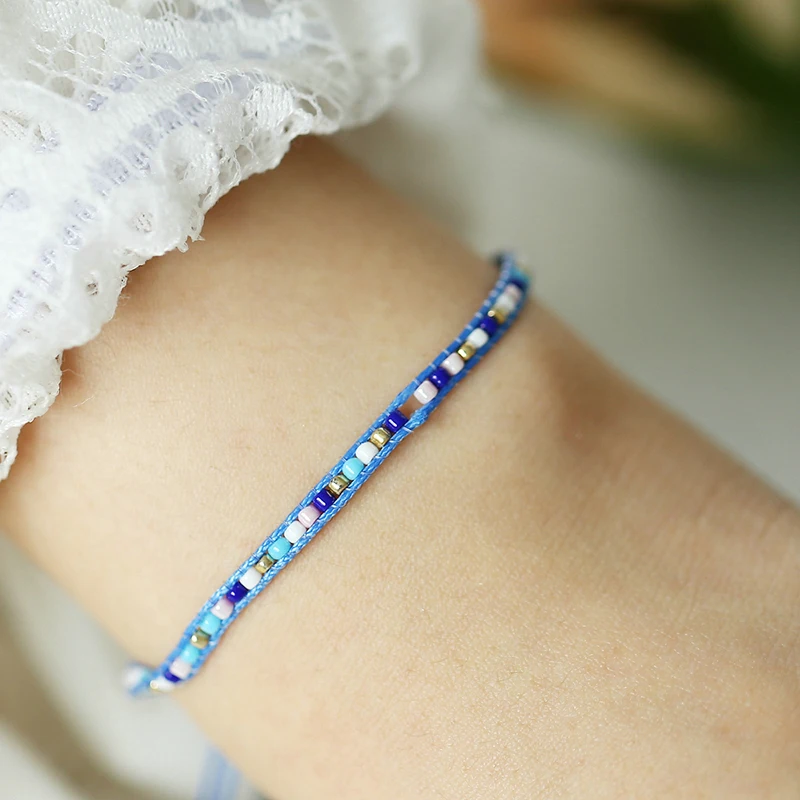 

Modyle Bohemian Multi-layer Beaded Jewelry and Women Elastic Bracelet 2019 New