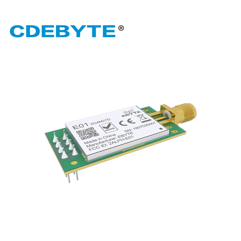 Ebyte E01-2G4M27D nRF24L01P 27dBm nRF24L01 PA LNA длинный диапазон 2,4 ГГц SPI DIP IoT модуль