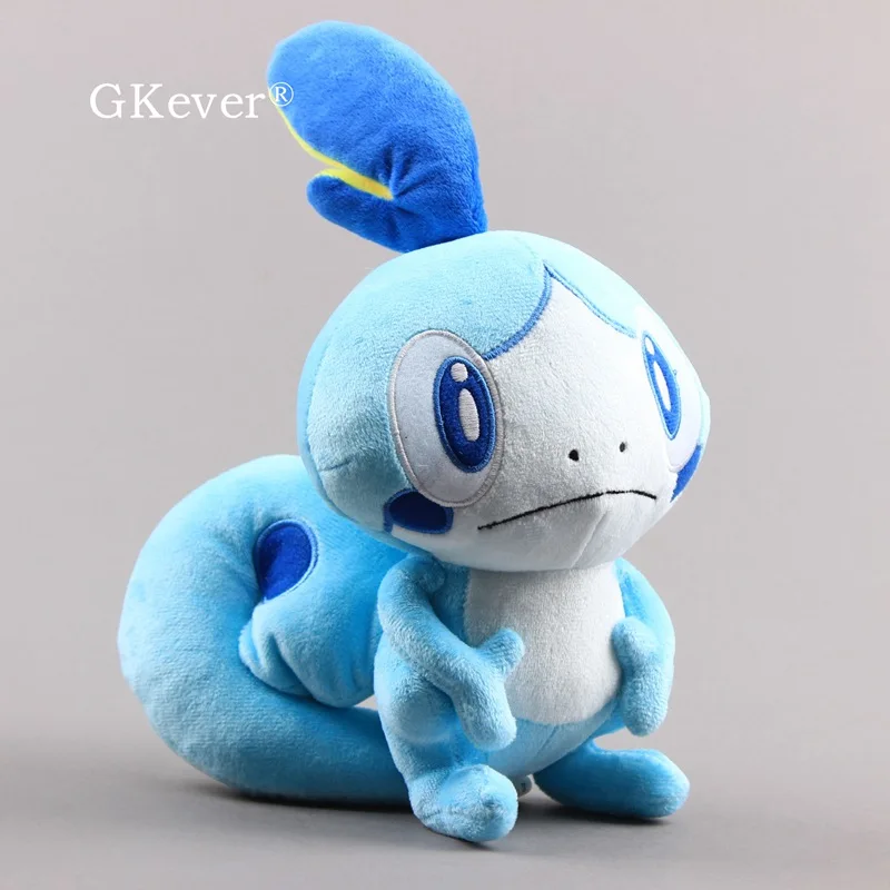 26 см-36 см аниме плюшевые игрушки кукла Peluche милые Sirfetch 'd Grookey Scorbunny Sobble плюшевые куклы Пикачу Eevee серии куклы Детский подарок - Цвет: Sobble 26cm